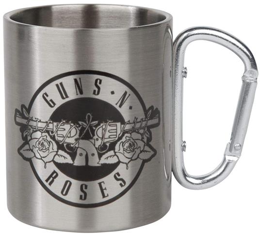 Tazza In Metallo Con Moschettone. Guns & Roses Logo