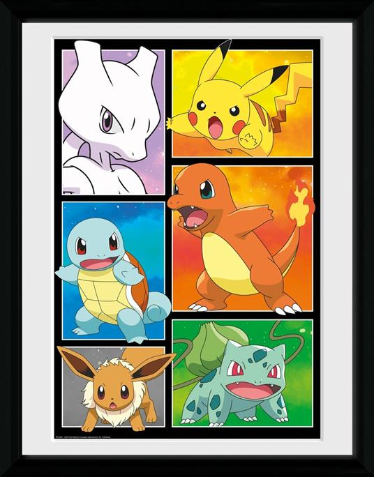 Framed Print 30x40 Cm / Stampa In Cornice. Pokemon: Gb Eye - Comic Panels