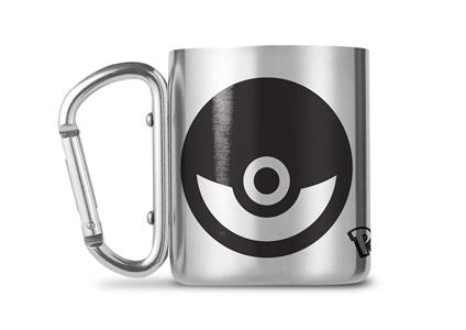 Pokemon - Pokeball. Tazza In Metallo Con Moschettone