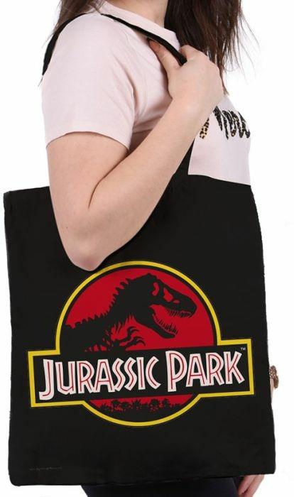 Borsa Di Tela Jurassic Park Logo -Tote Bag-