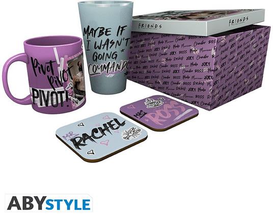 Friends - Pck Bicchieri Xxl + Tazza + 2 Sottobicchieri "doodle