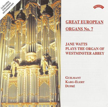 Plays The Organ Of Westminster Abbey - CD Audio di Jane Watts