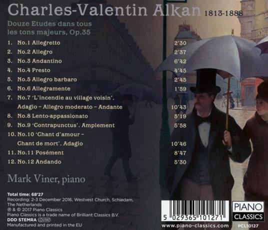 12 studi op.35 - CD Audio di Charles Henri Valentin Alkan,Mark Viner - 2