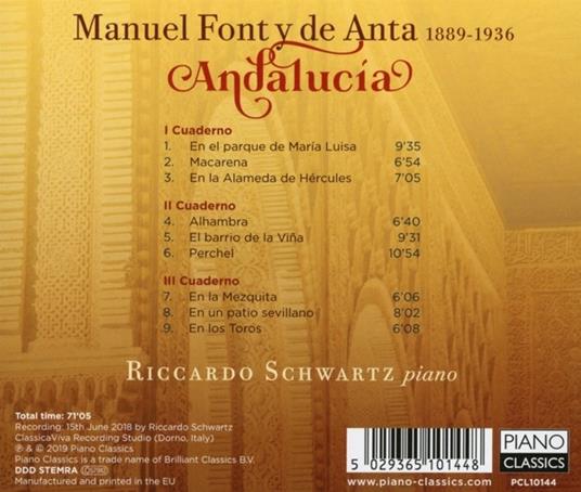 Andalucia. I, II, II cuaderno - CD Audio di Manuel Font de Anta,Riccardo Schwartz - 2