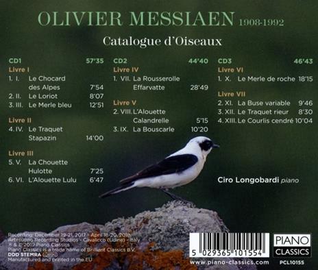 Catalogue d'Oiseaux - CD Audio di Olivier Messiaen,Ciro Longobardi - 2