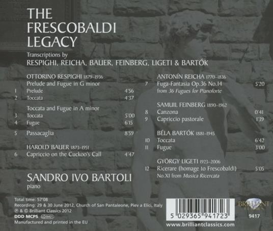 The Frescobaldi Legacy - CD Audio di Girolamo Frescobaldi - 2