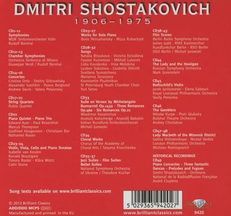 Shostakovich Edition - CD Audio di Dmitri Shostakovich - 2