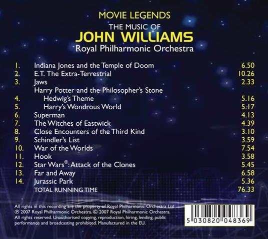 Movie Legends. The Music of John Williams (Colonna Sonora) - CD Audio di John Williams - 2
