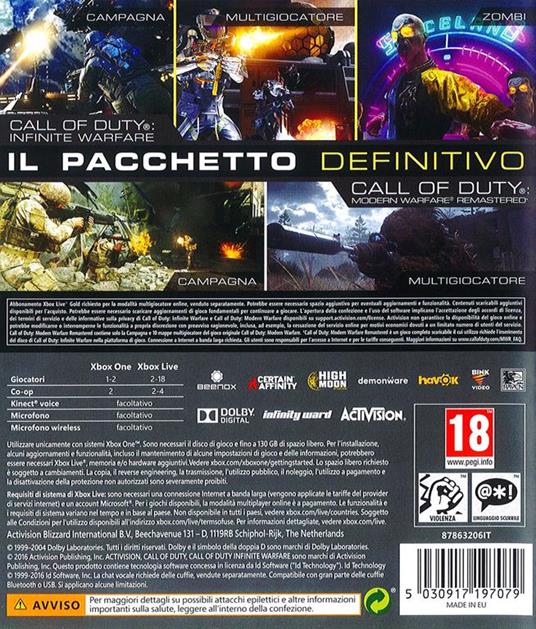 Call of Duty: Infinity Warfare Legacy Edition - XONE - 2