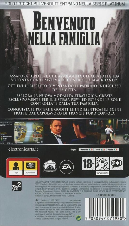 Electronic Arts The Godfather, PSP videogioco PlayStation Portatile (PSP) Inglese - 2
