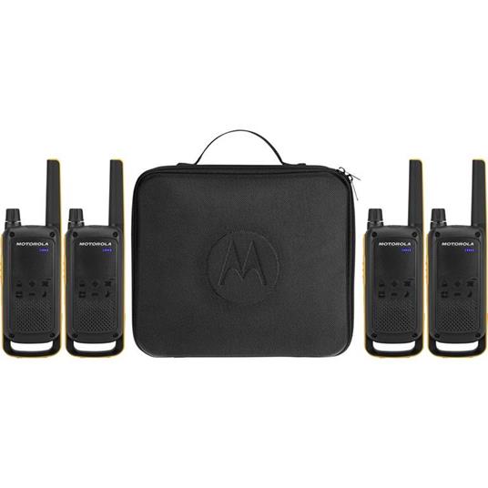 Motorola Talkabout T82 Extreme Quad Pack ricetrasmittente 16 canali Nero, Arancione