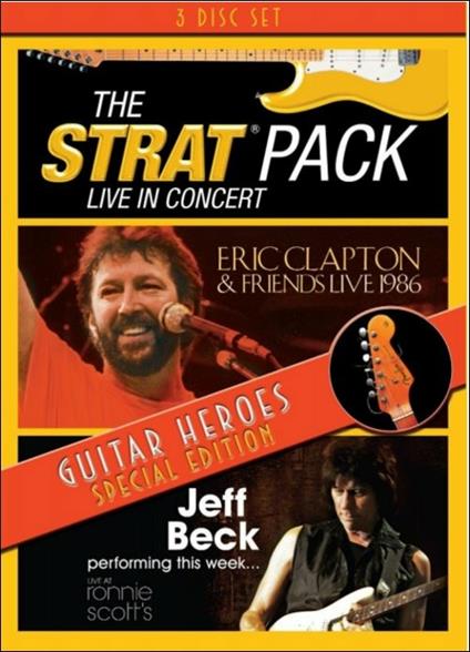 The Strat Pack. LIve in Concert. Eric Clapton. Live 1986. Jeff Beck... (3 DVD) - DVD di Jeff Beck,Eric Clapton