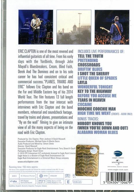 Eric Clapton. Planes, Trains and Eric (DVD) - DVD di Eric Clapton - 2