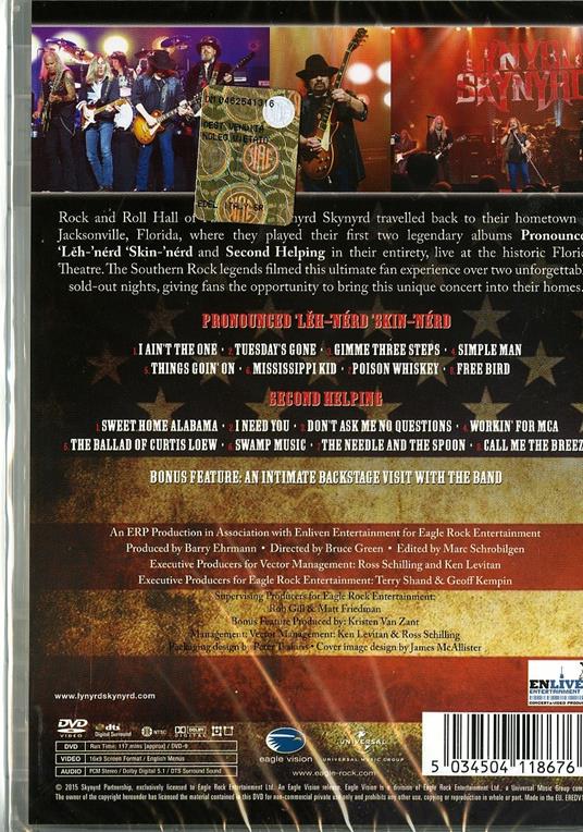 Lynyrd Skynyrd. Pronounced Leh-Nerd Skin-Nerd & Second Helping. Live... (DVD) - DVD di Lynyrd Skynyrd - 2