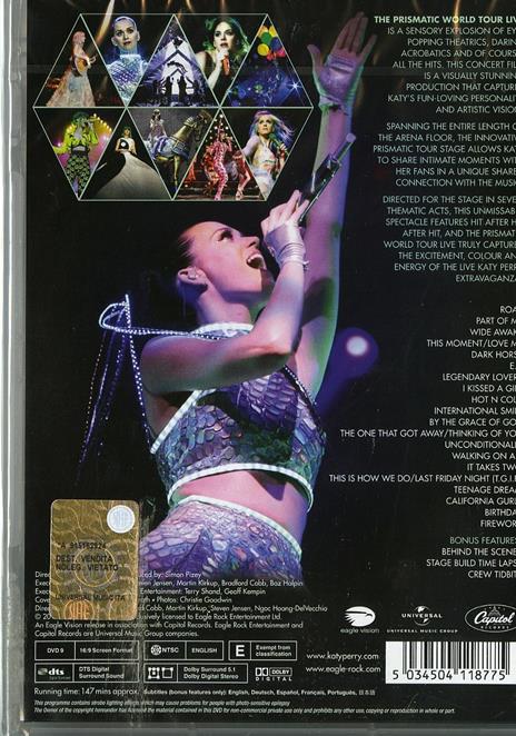 Katy Perry. The Prismatic World Tour (DVD) - DVD di Katy Perry - 2
