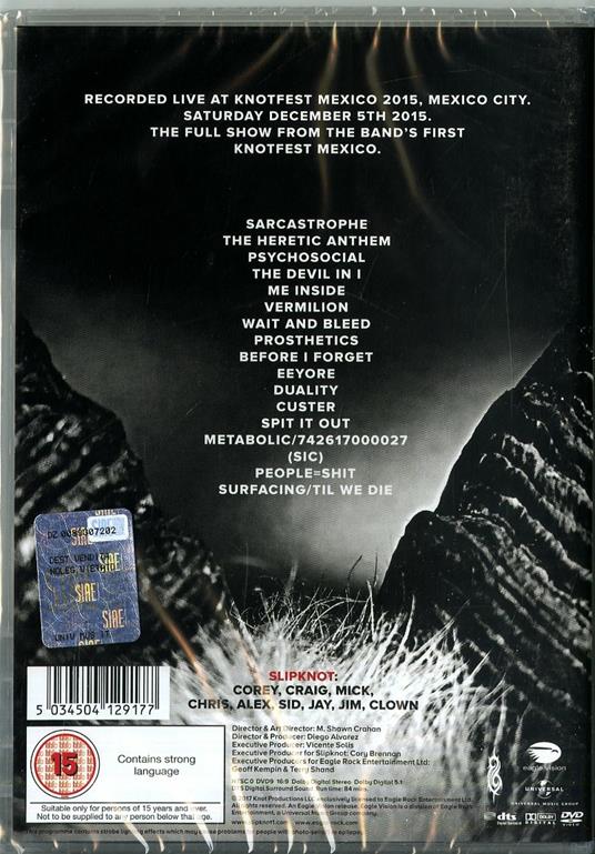 Day of the Gusano. Live in Mexico (DVD) - DVD di Slipknot - 2