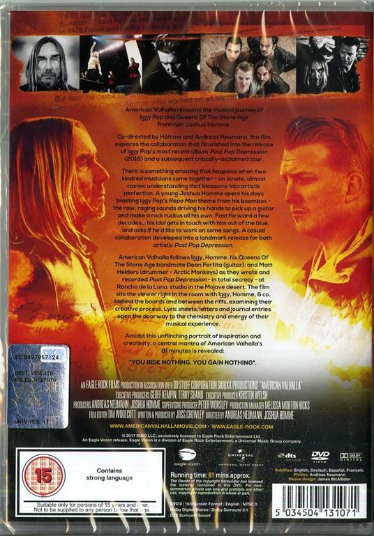 American Valhalla (DVD) - DVD di Iggy Pop,Joshua Homme - 2