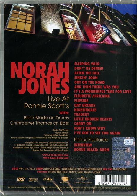 Live at Ronnie's Scott (DVD) - DVD di Norah Jones - 2