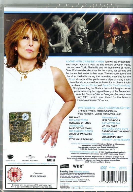 Alone with Chrissie Hynde (DVD) - DVD di Chrissie Hynde - 2