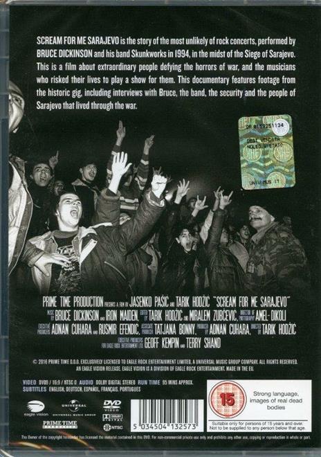 Scream for Me Sarajevo (DVD) - DVD di Bruce Dickinson - 2