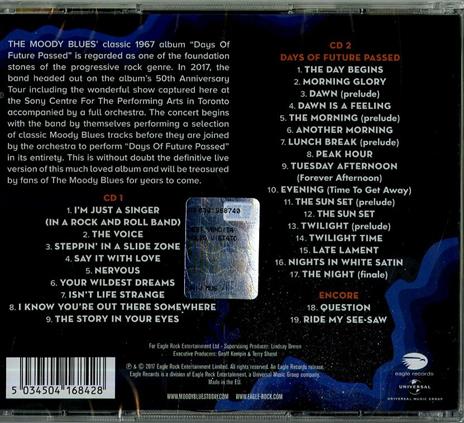 Days of Future Passed Live - CD Audio di Moody Blues - 2