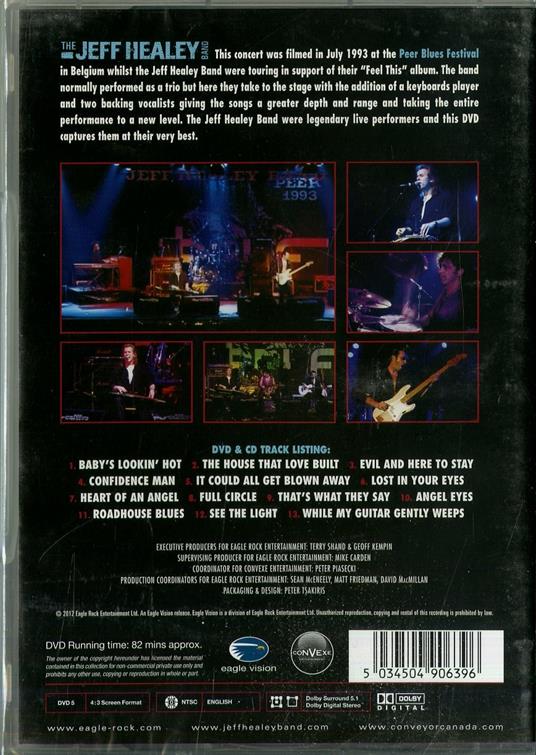 Live in Belgium - CD Audio + DVD di Jeff Healey (Band) - 2