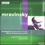 Sinfonia n.8 / Sinfonia n.33 - CD Audio di Wolfgang Amadeus Mozart,Dmitri Shostakovich,Evgeny Mravinsky,Leningrad Philharmonic Orchestra
