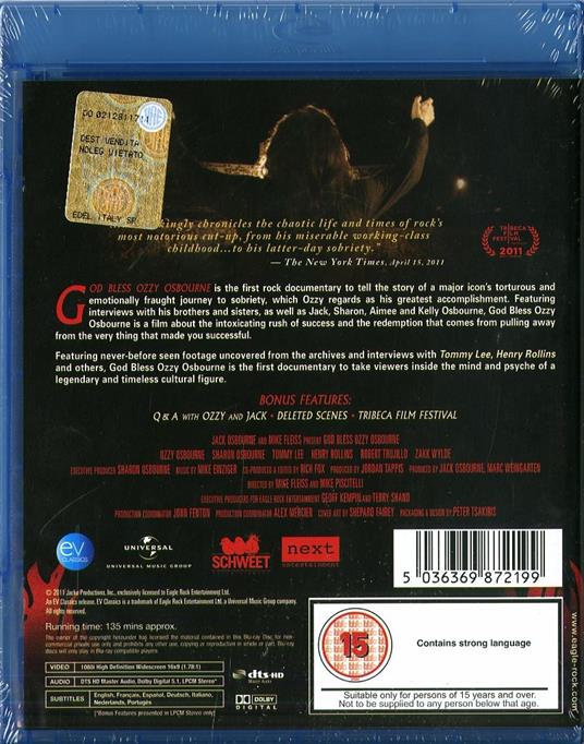 Ozzy Osbourne. God Bless (Blu-ray) - Blu-ray di Ozzy Osbourne - 2