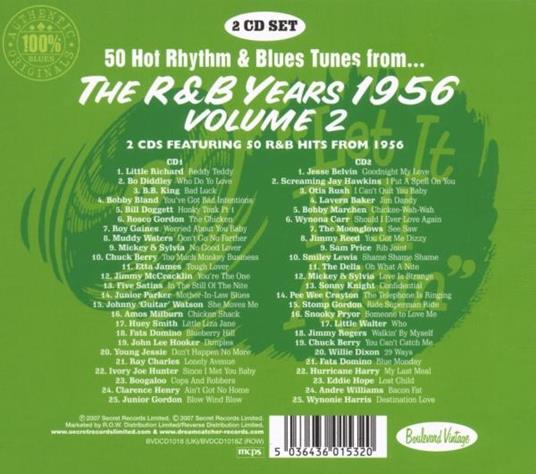 R&B Years 1956 vol.2 - CD Audio - 2