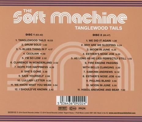 Tanglewood Tails - CD Audio di Soft Machine - 2