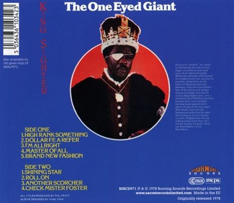 One Eyed Giant - CD Audio di King Sighter - 2