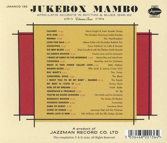 Jukebox Mambo IV - CD Audio
