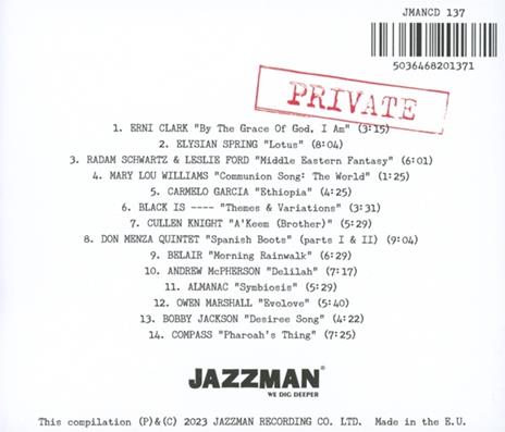 Spiritual Jazz 14 Private - CD Audio - 2
