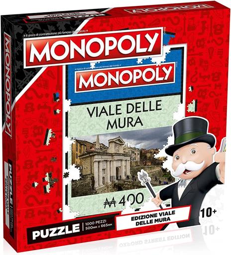 Puzzle - Monopoly - Via Delle Mura, Bergamo - 1000 Pc