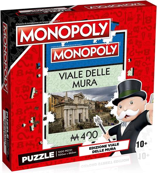 Puzzle - Monopoly - Via Delle Mura, Bergamo - 1000 Pc