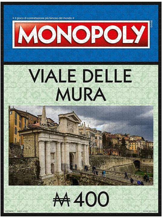 Puzzle - Monopoly - Via Delle Mura, Bergamo - 1000 Pc - 3