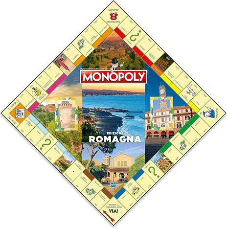 Winning Moves Monopoly Romagna City - giochi da tavolo, da 2 a 6 persone, età 8+ - 3