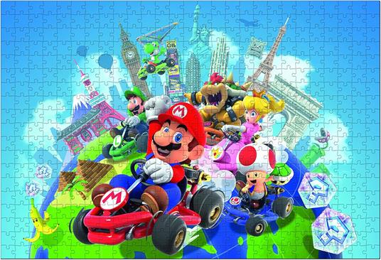 Top puzzle - Mario Kart in giro per il mondo - 500 pezzi - 2