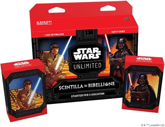 Asmodee Star Wars: Unlimited TCG Scintilla di Ribellione, STARTER SET 2 GIOCATORI, 12+ Anni, 2+, Edizione in Italiano - 2