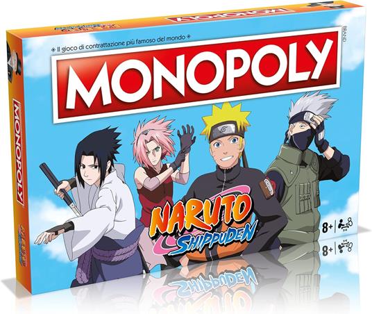 Winning Moves Monopoly Naruto - giochi da tavolo, da 2 a 6 persone, età 8+