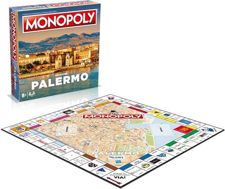 Winning Moves Monopoly Palermo City - giochi da tavolo, da 2 a 6 persone, età 8+ - 2