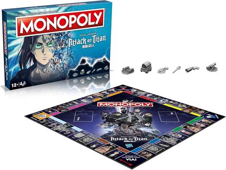 Winning Moves Monopoly Attack on Titan - giochi da tavolo, da 2 a 6 persone, età 12+ - 3
