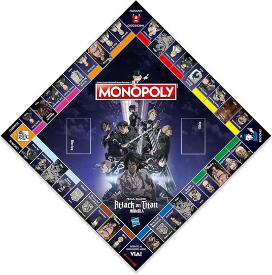 Winning Moves Monopoly Attack on Titan - giochi da tavolo, da 2 a 6 persone, età 12+ - 4