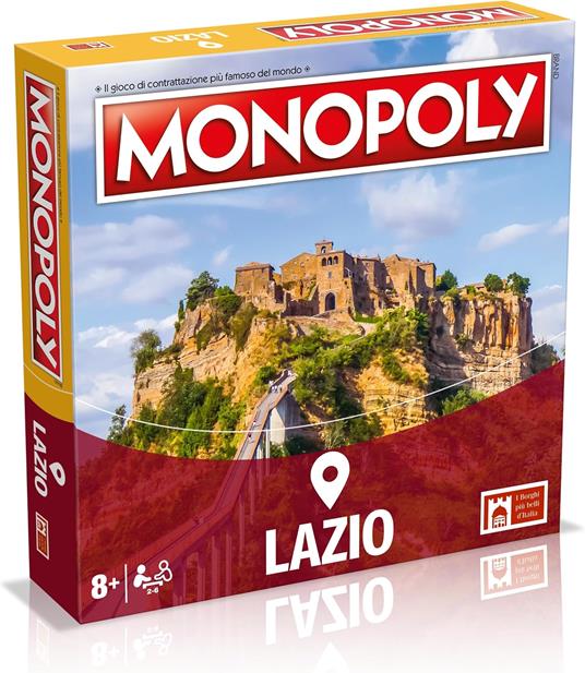 Winning Moves Monopoly Lazio City - giochi da tavolo, da 2 a 6 persone, età 8+