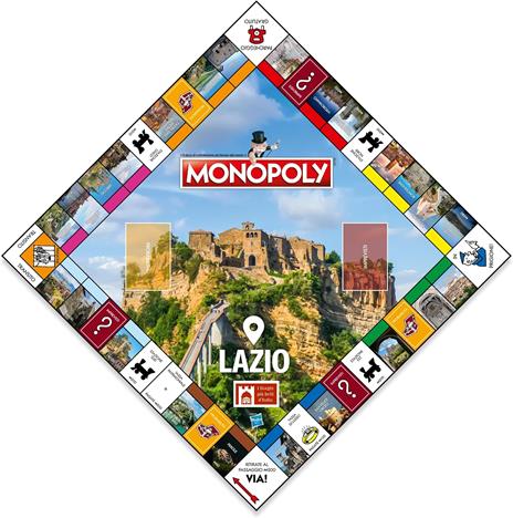 Winning Moves Monopoly Lazio City - giochi da tavolo, da 2 a 6 persone, età 8+ - 2