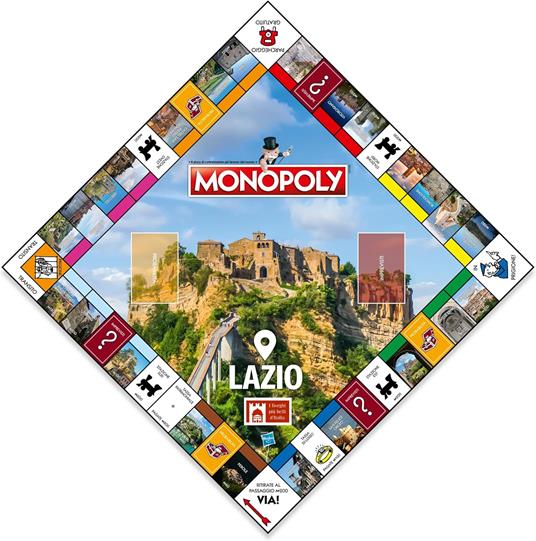 Winning Moves Monopoly Lazio City - giochi da tavolo, da 2 a 6 persone, età 8+ - 2
