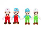 Nintendo: Super Mario Peluche Mario E Luigi Fuoco/Ghiaccio 25Cm (Assortimento)