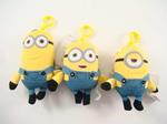 Minions. Portachiavi Peluche 12 Cm. Assortimento 3 Pz