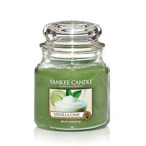 Yankee Candle Candela profumata in giara media | Calce alla vaniglia | Durata Fino a 75 Ore