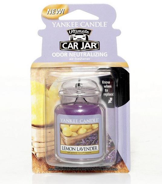 Yankee Candle 1220907E Deodoranti per Auto, Car Vaso Ultimate, Lemon  Lavender - Yankee Candle - Idee regalo